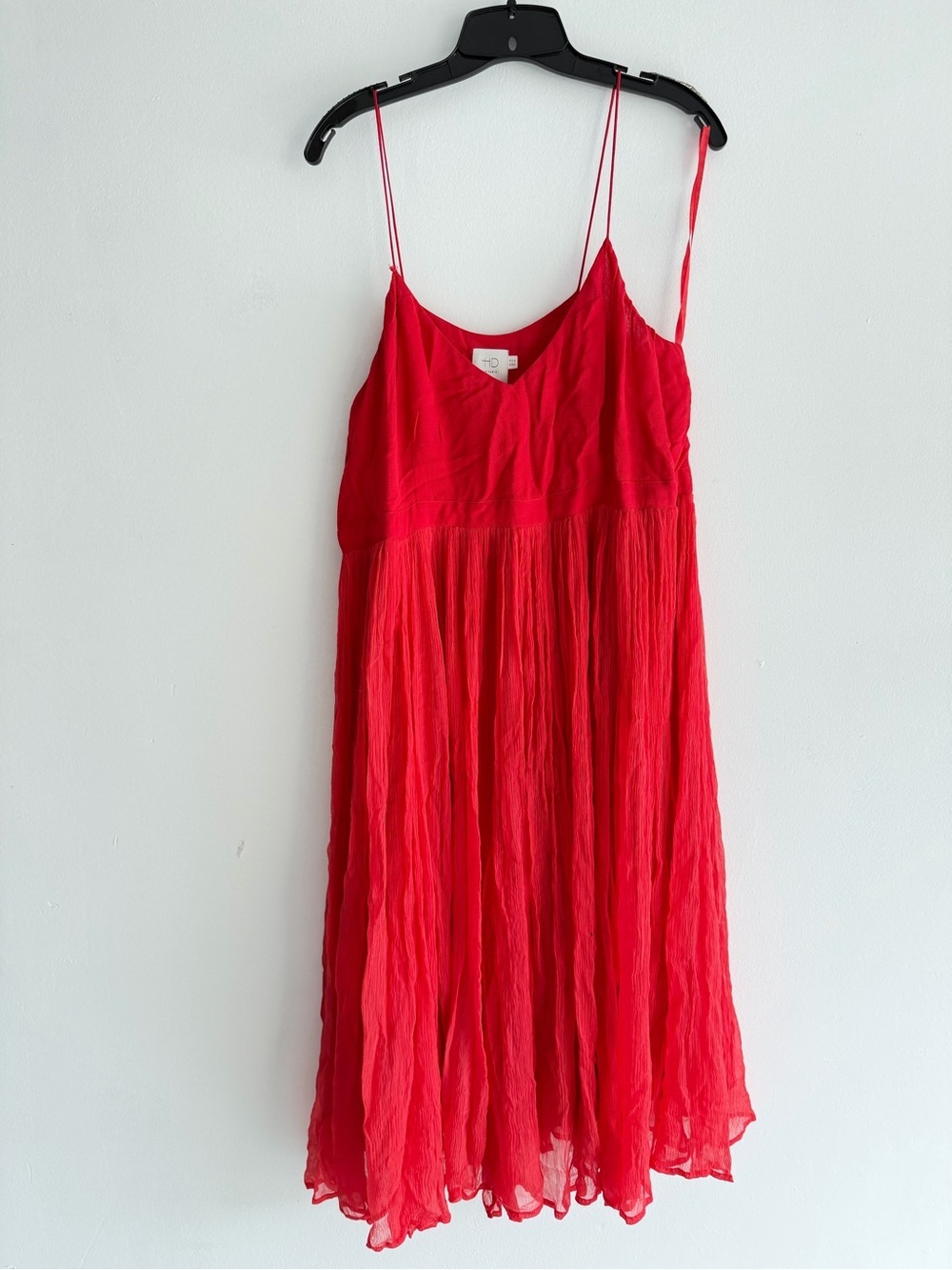 Anthropologie HD in Paris Women's Red Marana Chiffon Dress Size 14 - 8359 - Picture 3 of 13